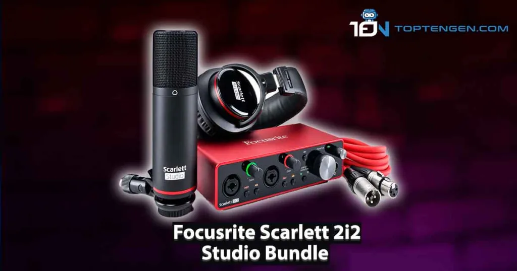 Focusrite Scarlett 2i2 Studio Bundle - Top 10 best Microphones for Gaming