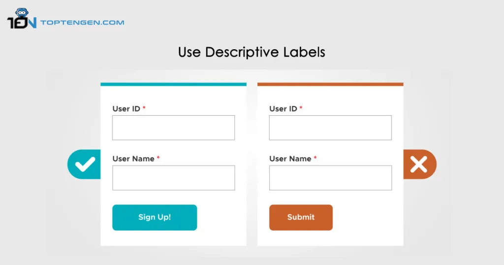 Use Descriptive Labels